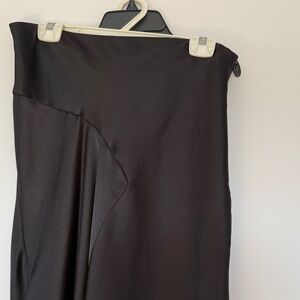 Topshop Black Asymmetrical Draped Skirt